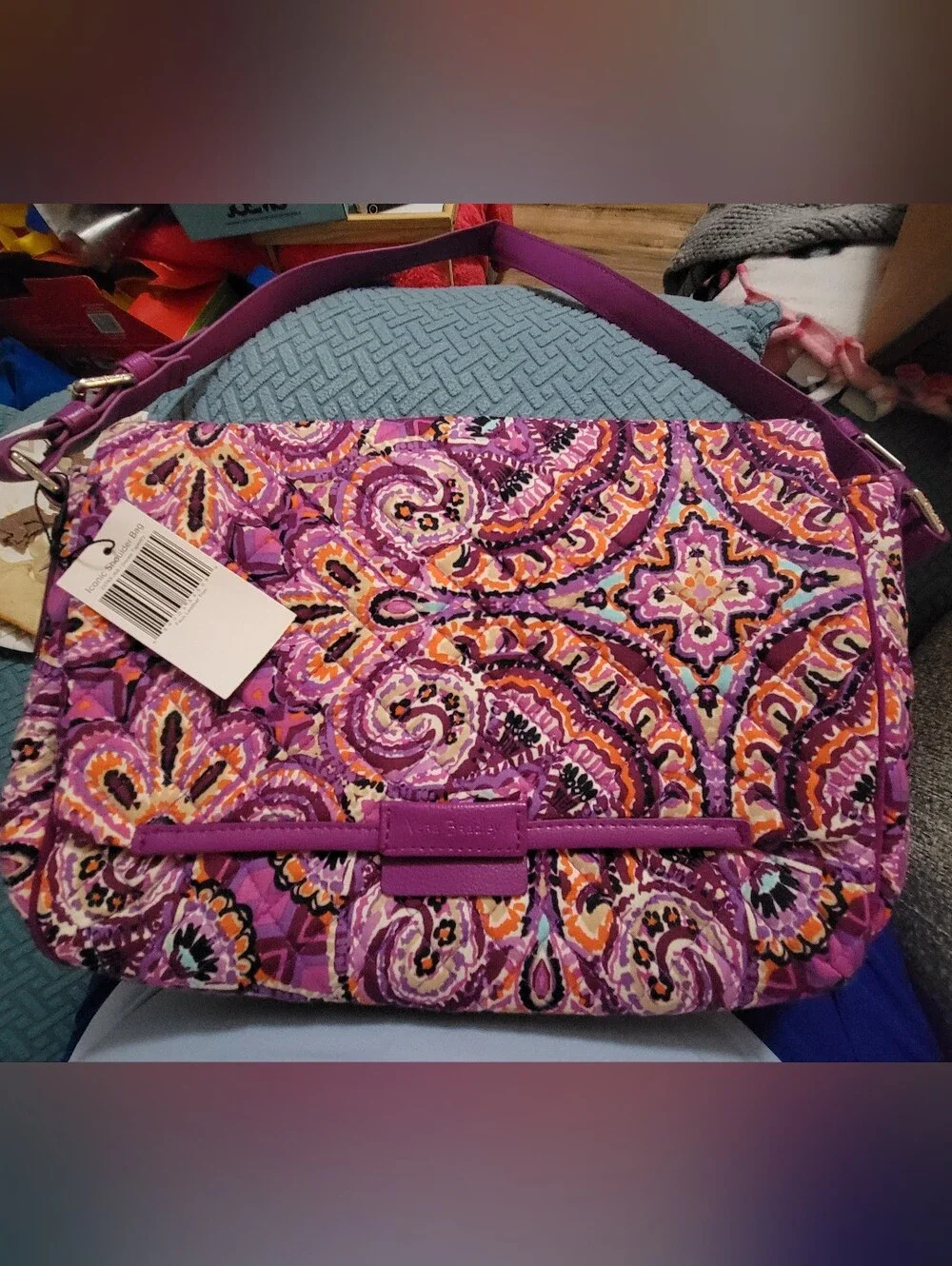Vera Bradley Iconic Shoulder Bag  Dream Tapestry NWT